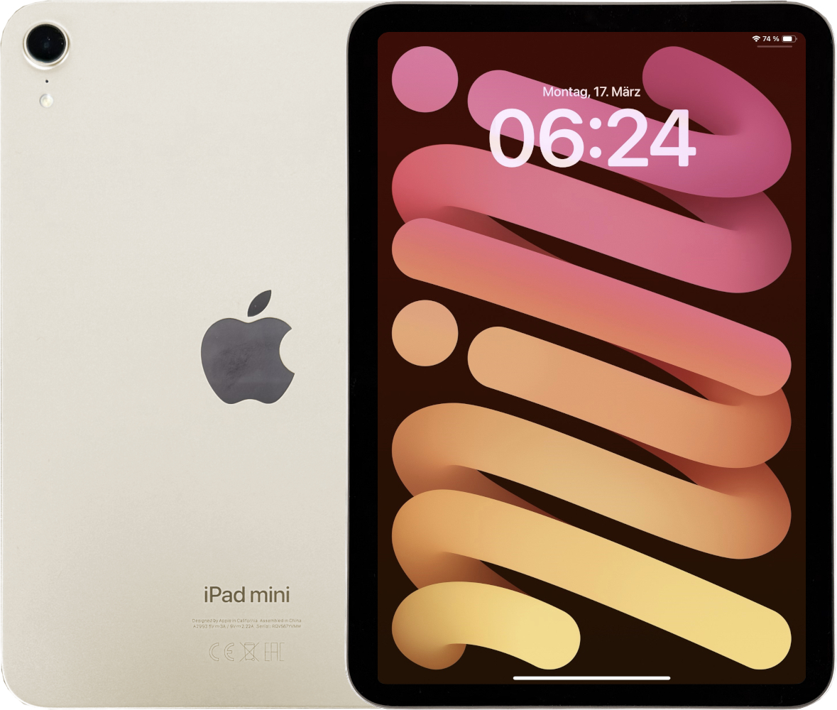 Apple iPad mini 8,3 Zoll – A17 Pro – 256 GB – Wi-Fi – Polarstern