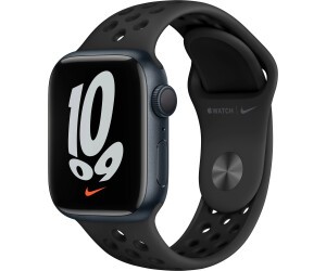 Apple Watch Nike Series 7 (GPS) 41mm Aluminium Midnight Nike Sportband anthrazit/schwarz MKN43FD/A