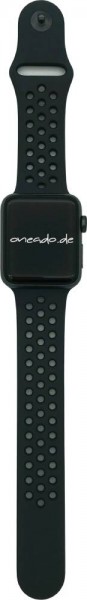 Apple Watch Series 3 Nike +, Cellular, 38mm Aluminium in Spacegrau mit Sportarmband in Anthrazit/Sch