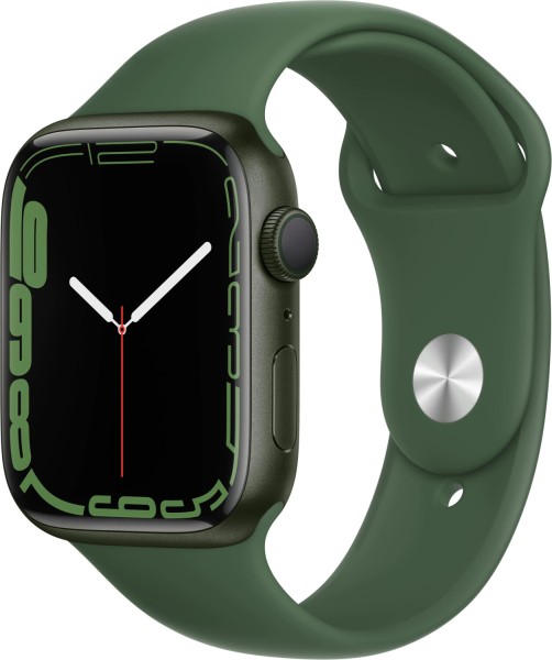 Watch Series 7, GPS, 45mm Aluminium Green Sportarmband Clover