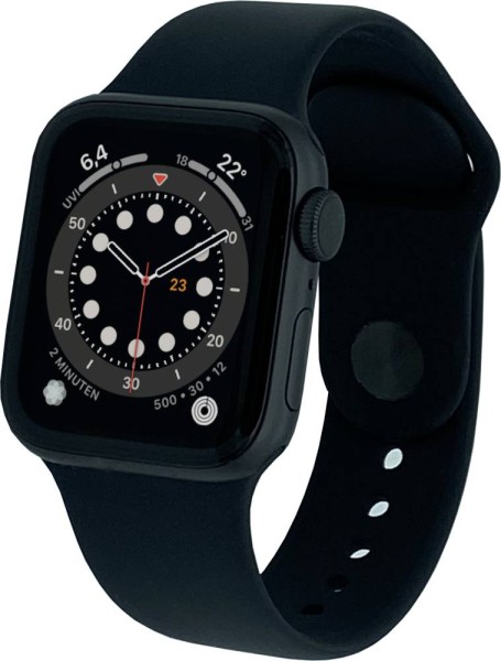 Watch Series 6 (GPS) - 40 mm - Space grau Aluminium - Sportband - schwarz