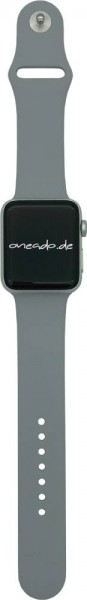 Apple Watch Series 3 Cellular, 38mm Aluminium in Silber mit Sportarmband in Nebel (grau), MQKF2ZD/A