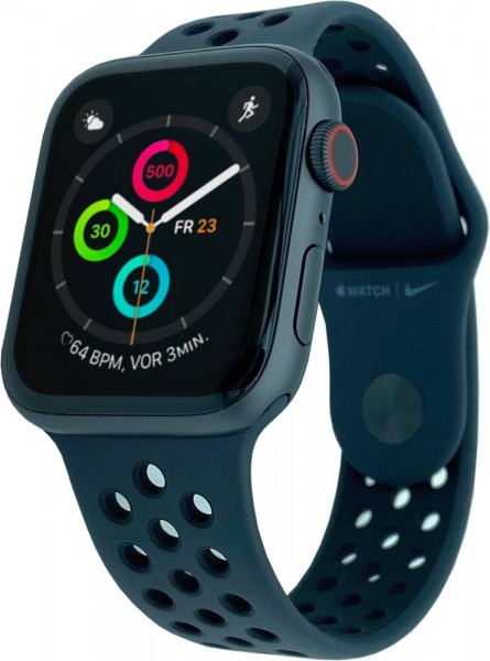 Apple Watch Series SE Nike, 44mm Cellular Aluminium in Spacegrau mit Sportarmband in Anthrazit, MG0A