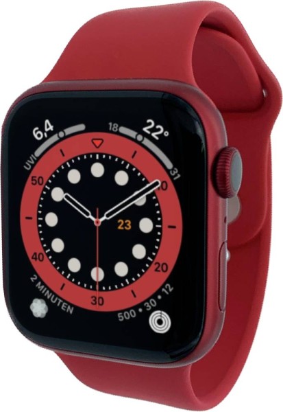 Apple Watch Series 7 GPS - 45mm - Alu Red - Sportband Red MKN93FD/A