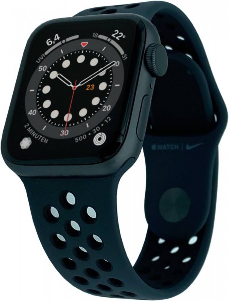 Apple Watch Series 6 Nike, 40mm Aluminium in Spacegrau mit Sportarmband in Anthrazit, M00X3FD/A