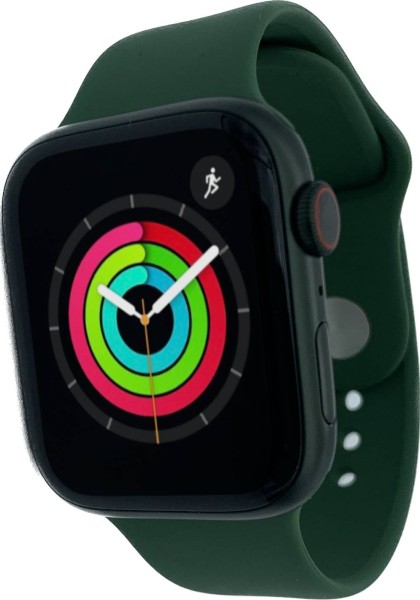 Apple Watch Series 7 (GPS + Cellular) - 45 mm - Green Aluminium mit Sportarmband Clover