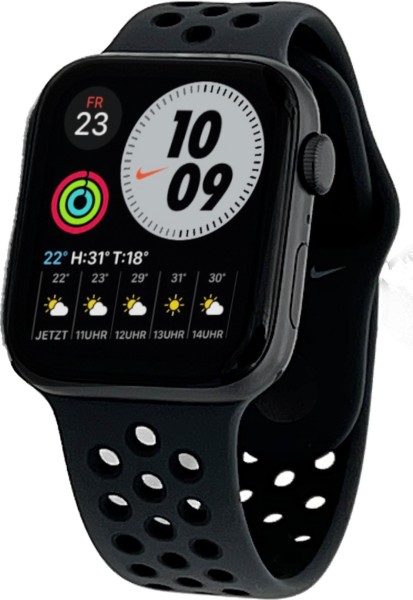 Watch SE Nike (GPS) - 44 mm - Spacegrau Aluminium - Sport band - anthracite/schwarz