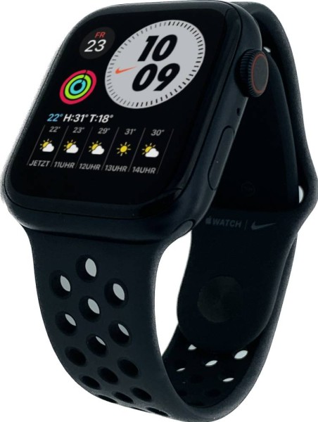 Watch Nike Series 7, GPS, 45mm Aluminium Mitternacht mit Nike Sportarmband anthrazit/schwarz